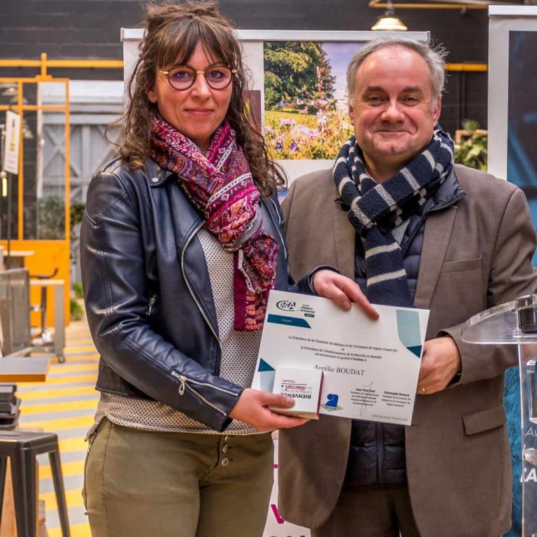 Aurélie Boudat et Mr Le Maire de Toul 